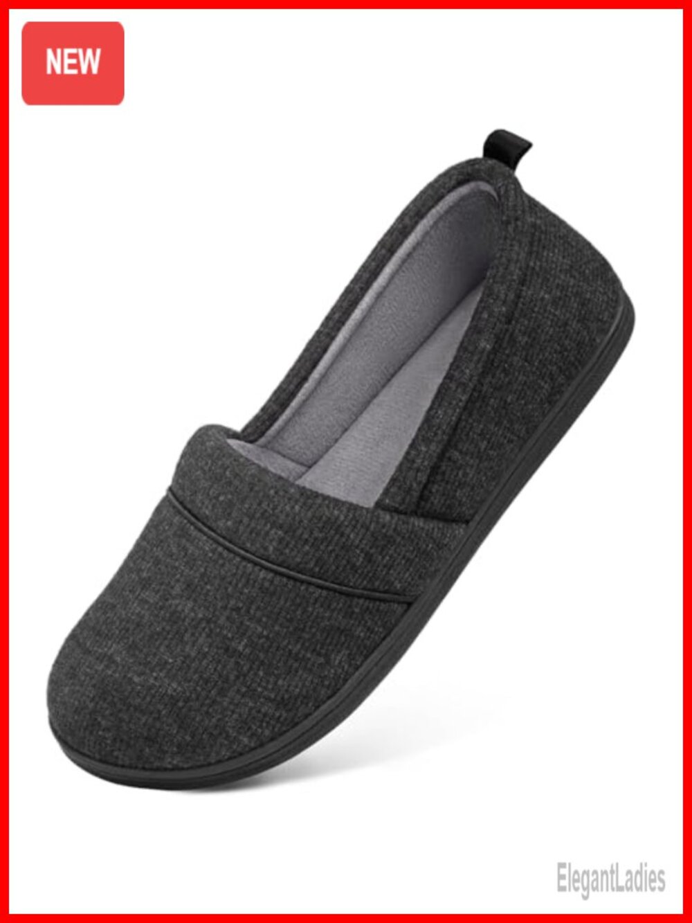 Comfy Loafer Slippers Memory Foam Non-Slip House Shoes Terry Lining
